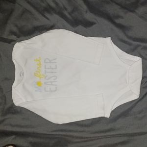 My First Easter Graphic Long Sleeve Onesie